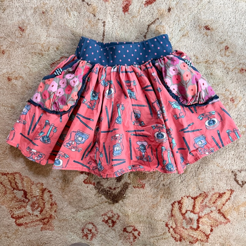 Matilda Jane vintage telephones cotton skirt